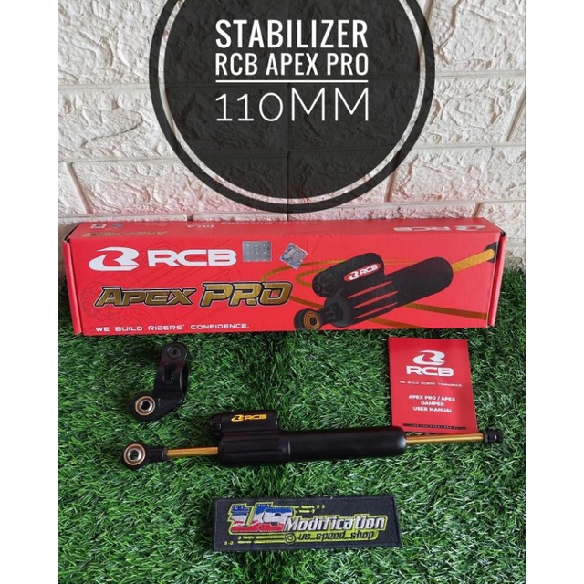 steering damper stabilizer stang rcb apex pro rx king tiger gl pro dan lainya