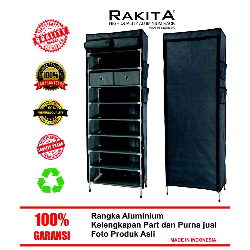 RAK SEPATU KAIN / RAKITA RSL109 RANGKA ALUMUNIUM