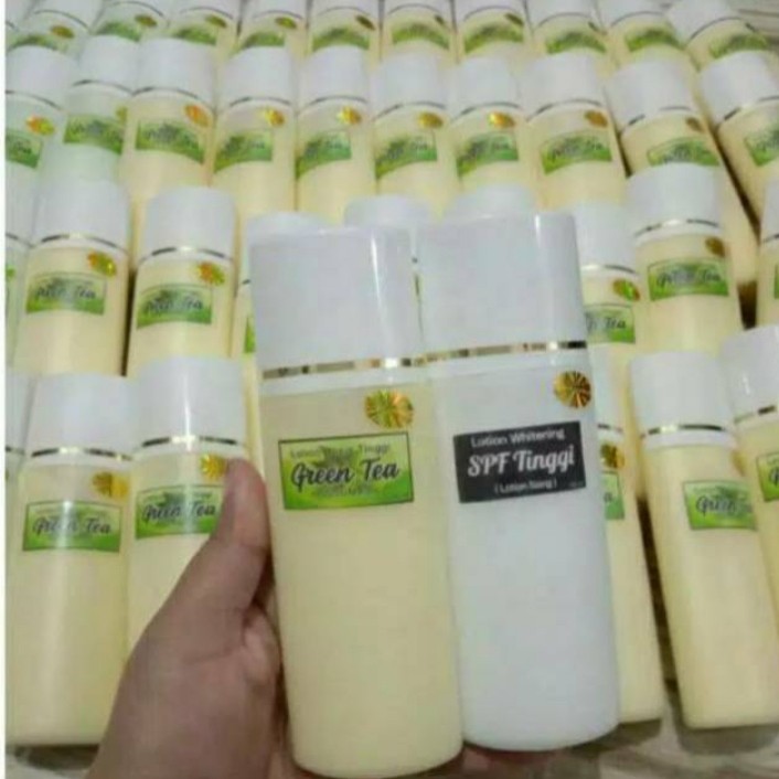 HAND BODY LOTION DOSTING BPOM WHITENING GREEN TEA SPF TINGGI / HBL DOSIS TINGGI [HARGA 1 PAKET]