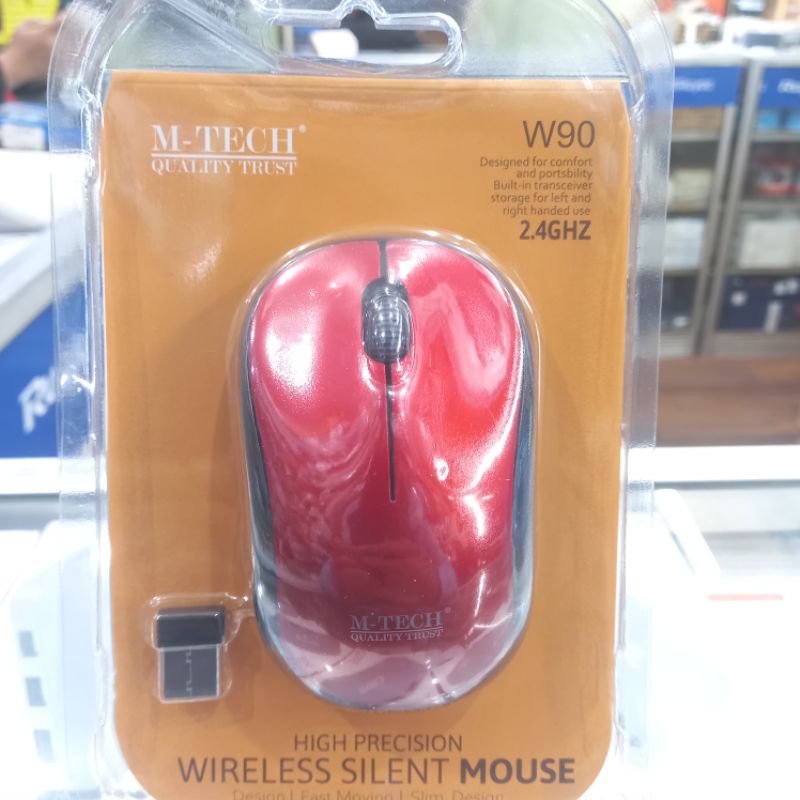 mouse wireless W90 / Mouse Wireless silent M-Tech W-90 / M-Tech W90 Wireless Silent Mouse 2.4Ghz Mtech W 90