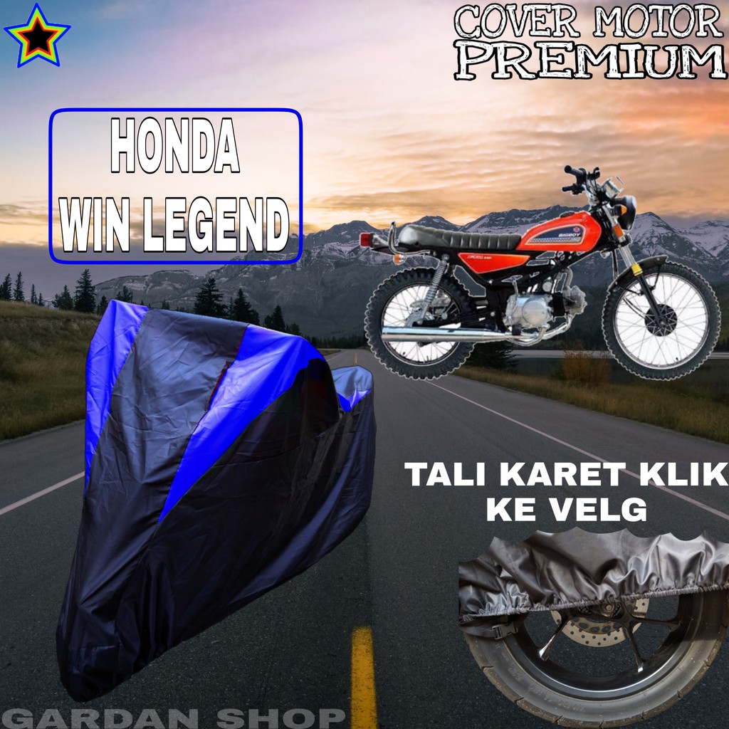 Sarung Motor HONDA WIN LEGEND Hitam BIRU Body Cover Honda PREMIUM