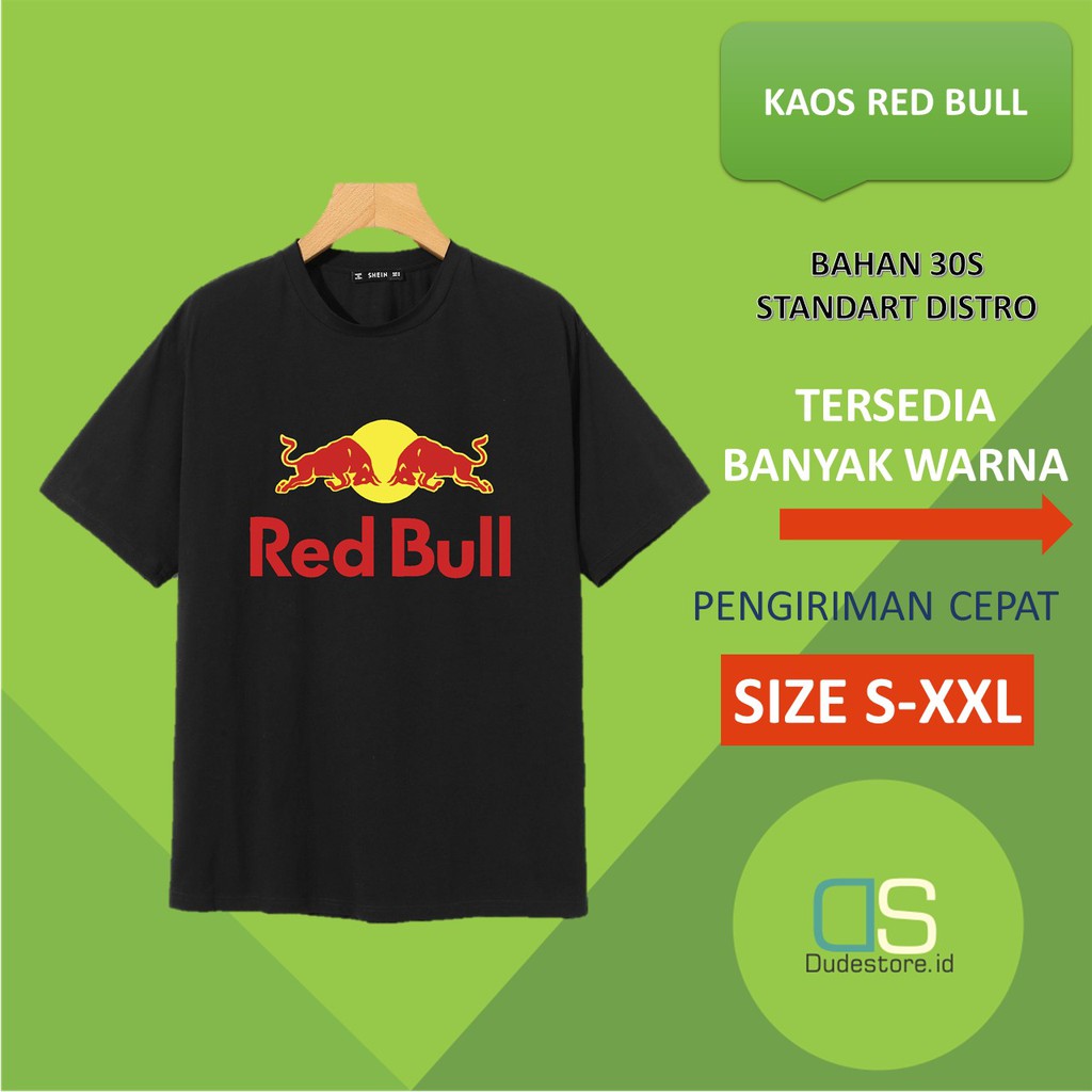 Kaos Pria Baju Atasan Cowok Keren Red Bull Atasan Baju Laki Laki Kekinian Pakaian Laki Kaos Racing S
