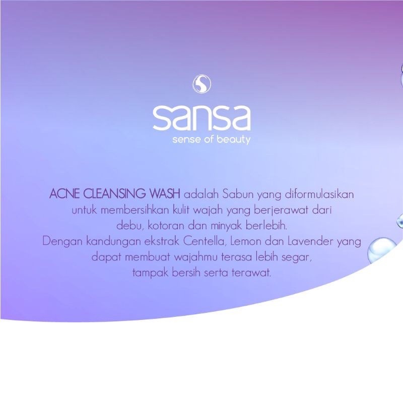 Sabun Wajah Sansa Facial Wash