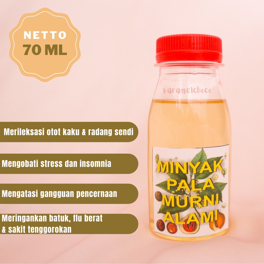 

[70 ml] Minyak Pala 100% Murni Penyulingan Tradisional