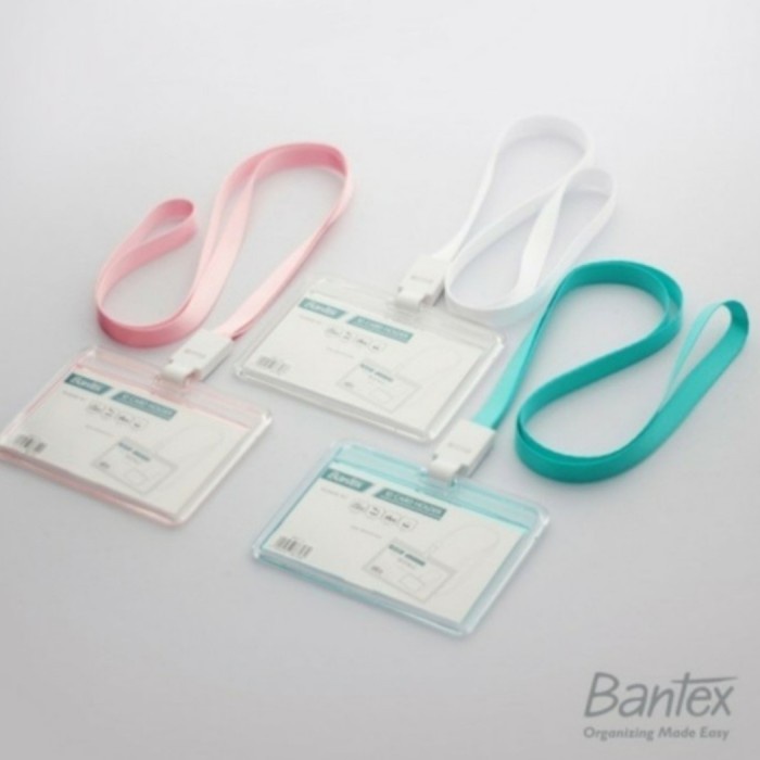 

Trendi Bantex Transparent Id Card Holder Lanyard Landscape 8867 Hemat