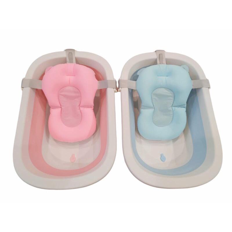 READY GOJEK GRAB WILO FOLDABLE BATH TUB WITH SUPPORT PILLOW / BAK MANDI LIPAT BAYI DENGAN BANTAL PENYANGGA