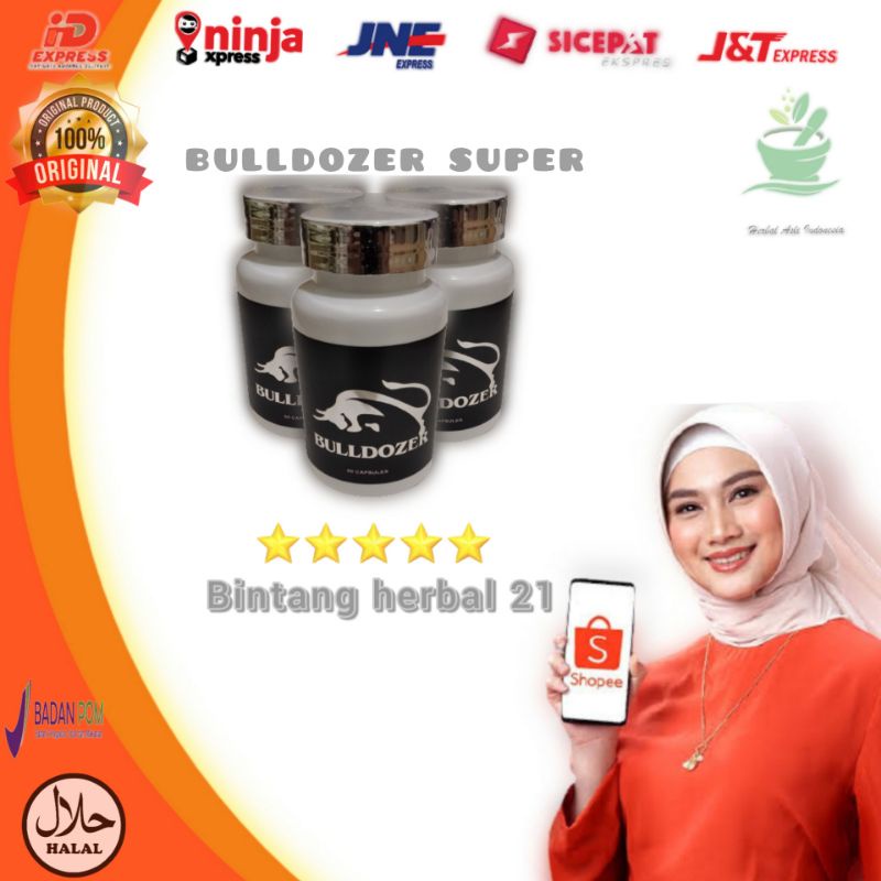 BULLDOZER SUPER BY BULLDOZER OBAT HERBAL PENAMBAH STAMINA PRIA 100% TERBARU
