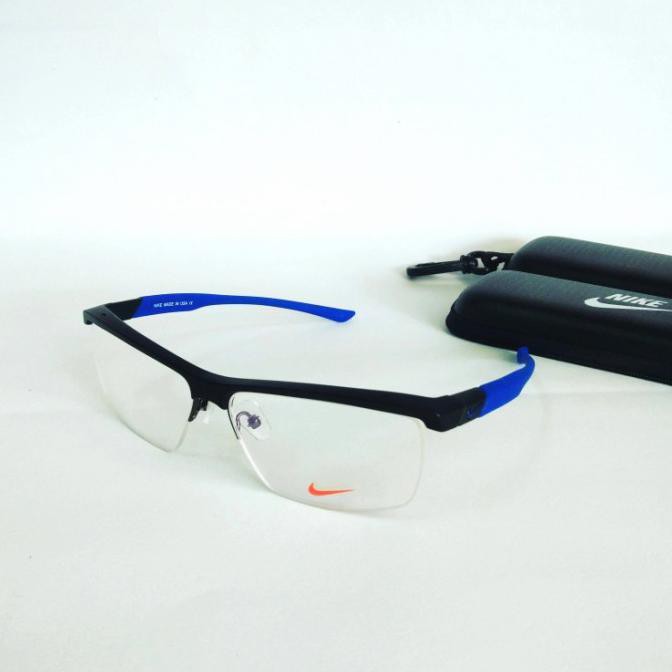 Kacamata Pria Nike Sporty/Kacamata Minus Anti Radiasi/Kacamata Pria - Frame Saja