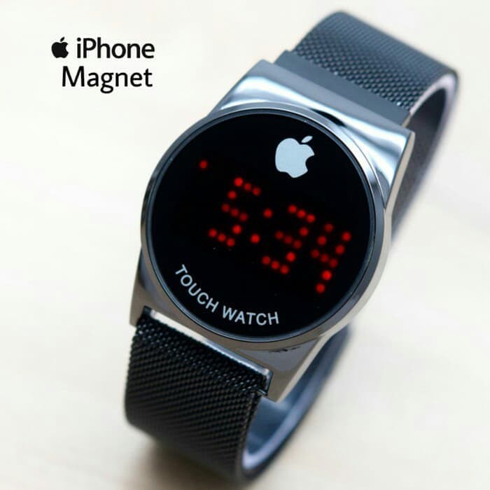 JAM TANGAN TOUCH LED PASIR BULAT SR01