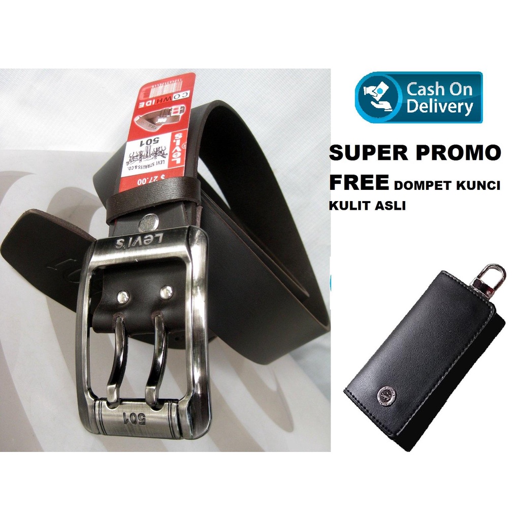 PROMO Gesper Stylis Jarum 2 (GRATIS DOMPET KULIT ASLI) ikat pinggang Mewah Pria Terlaris