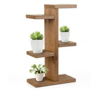 rak tanaman kayu minimalis full papan/rak tanaman hias