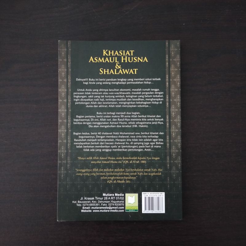 Buku Religi Khasiat Asmaul Husna Shalawat Shopee Indonesia