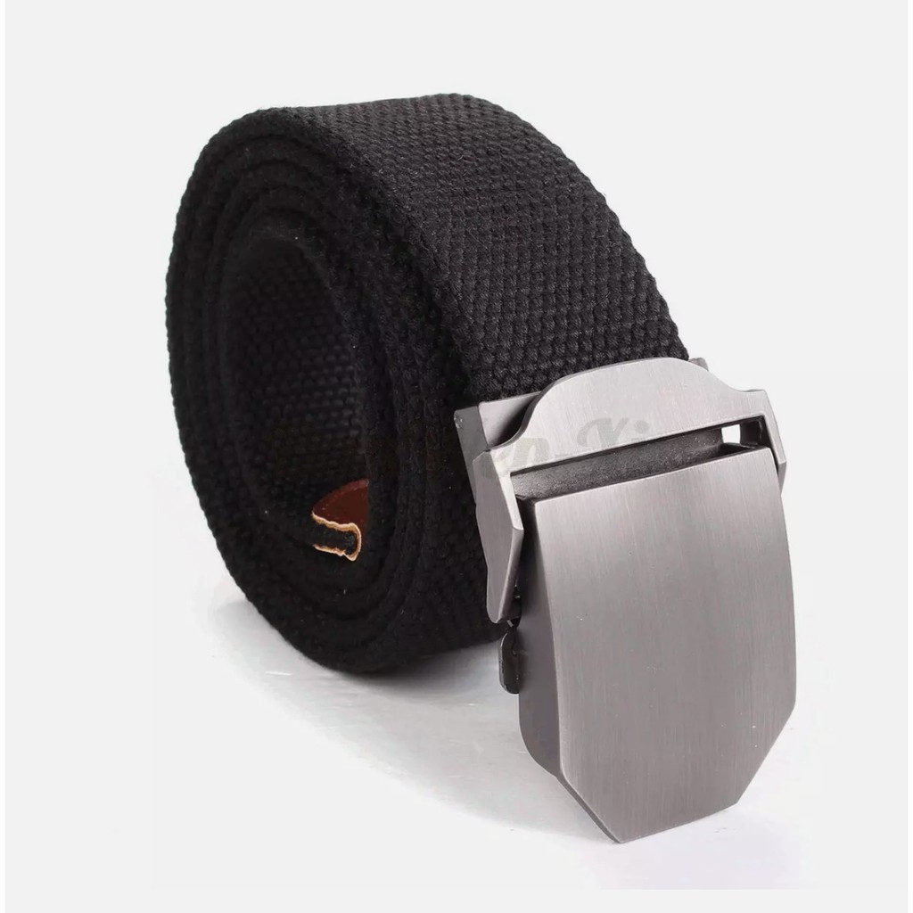 Buckle Style - Sabuk Kain Mode Kepala Geser Bintang/ Ikat Pinggang Pria