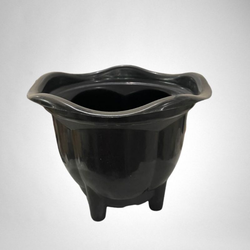 Pot bunga hitam pot 30 model gelombang Nasional