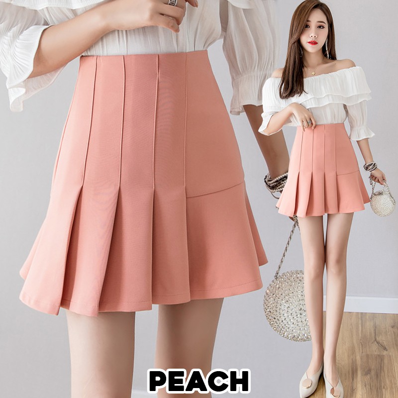 KARAKOREA 9808 Sana Twice Skirt/Korean Mini Skirt/Rok Pendek/Rok Korea Skirt