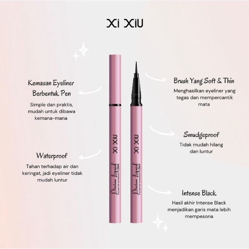 (BISA COD) XiXiU DIVINE LIQUID EYELINER