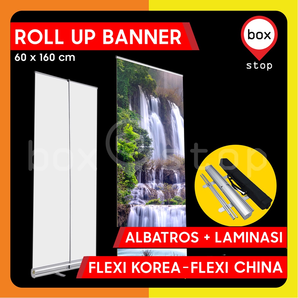 Cetak Roll Up Banner - Print Roll Banner - 60x160 cm
