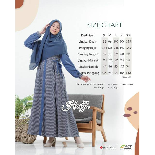 HASYA DRESS by YASMEERA