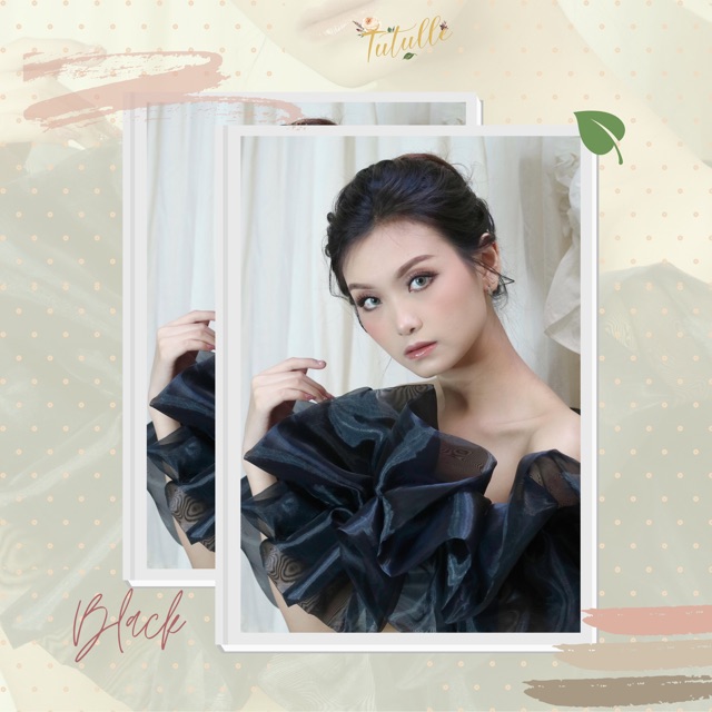 𝙏𝙪𝙩𝙪𝙡𝙡𝙚 Ruffle Makeup Glass Organza