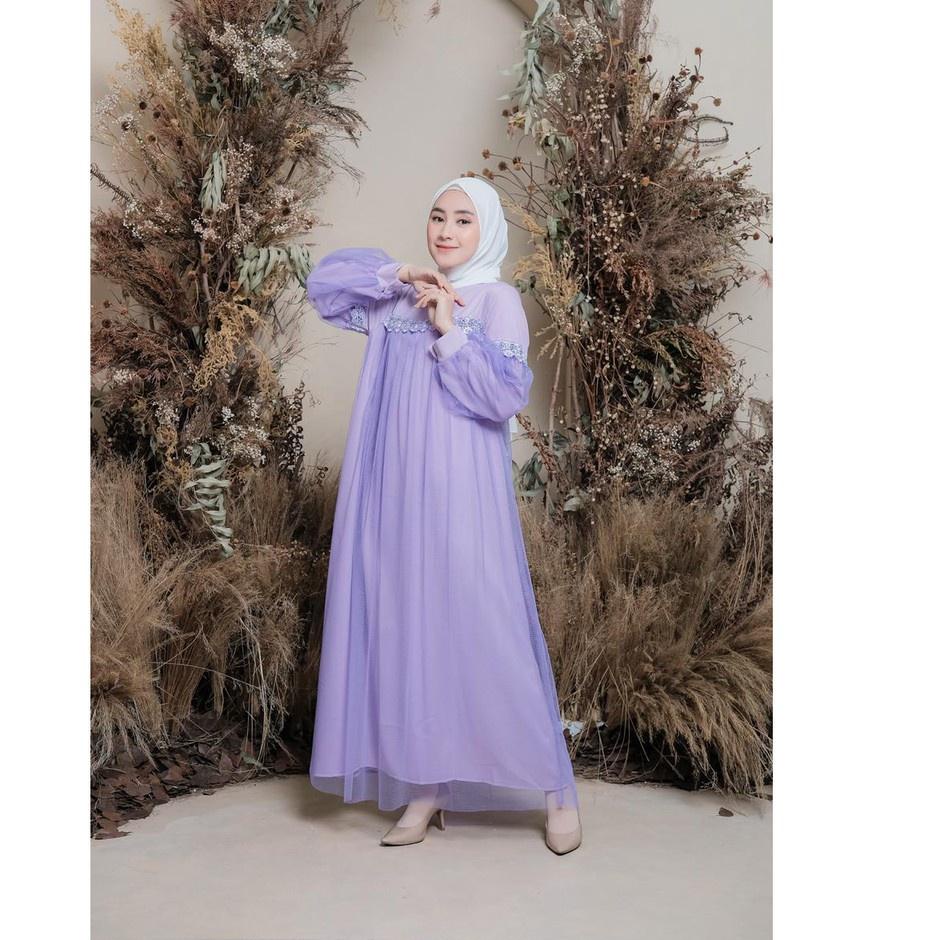 『NEW YEARS』 ZOIA DRESS ( LILAC ) - DRESS TILE - DRESS PESTA - DRESS KONDANGAN murah