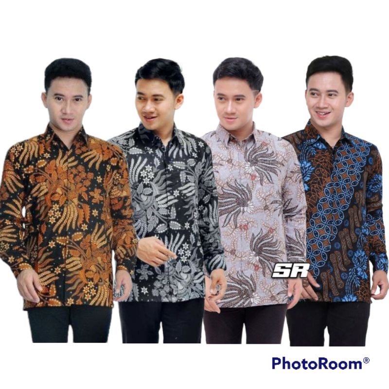 Batik Kemeja Batik Pria Lengan Panjang Size M L XL XXL