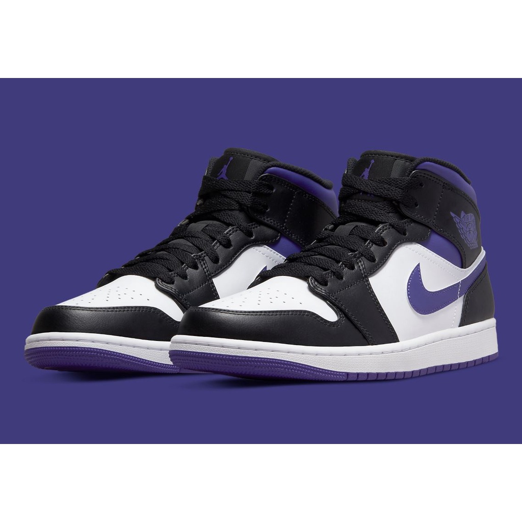Nike Air Jordan 1 MID Court Purple / Black White Purple