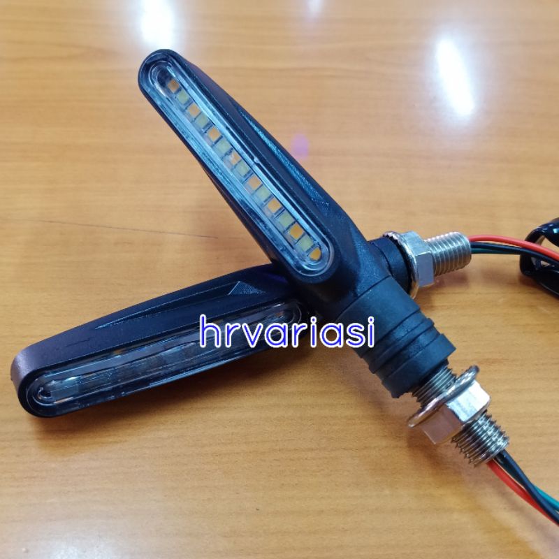Lampu sen Led motor variasi 2 warna Sein Running universal Motor