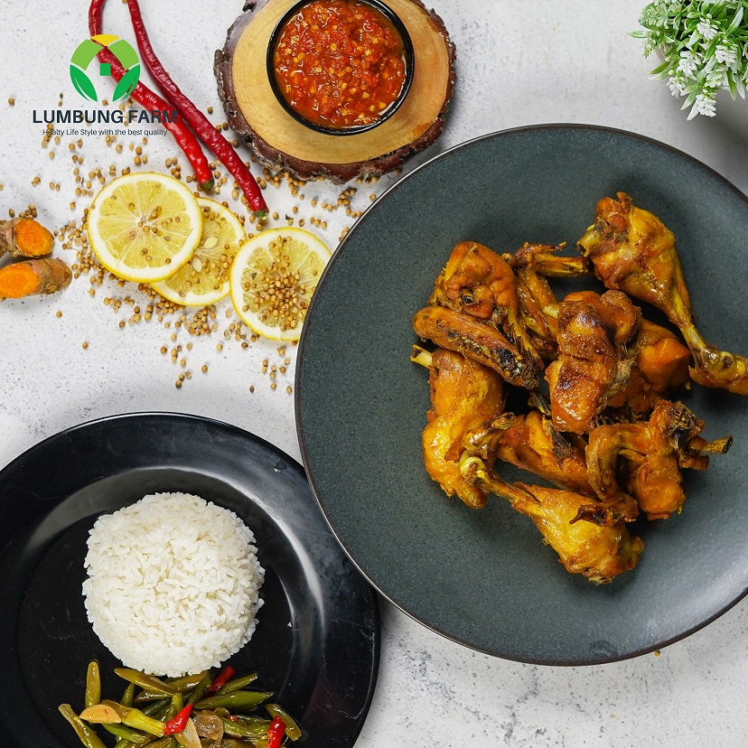 

AYAM UNGKEP GORENG ISI 8 POTONG 1 KG | SUDAH DENGAN SAMBAL TERASI | FROZEN FOOD by Lumbung Farm