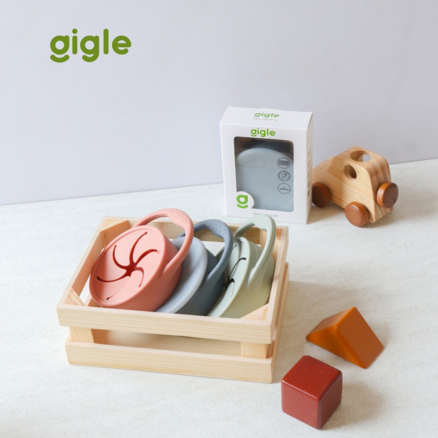 Gigle Silicone Baby Snack Cup Alat Makan Bayi Peralatan Makan Silikon