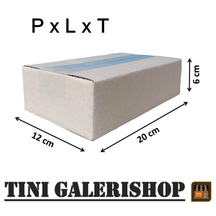 Kardus Packing-Box Uk.20x12x6 cm Luar Polos Dalam Ada Tulisan-3