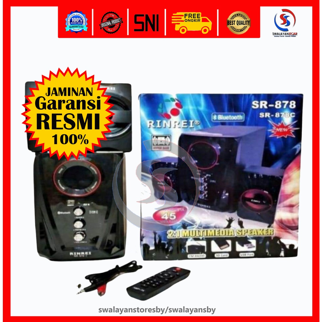 Speaker Bluetooth Multimedia Rin Rei SR-878C