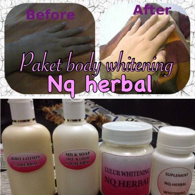 

NQ HERBAL PEMUTIH BADAN/SUPLEMEN PEMUTIH BADAN/lLULUR PEMUTIH/SABUN PEMUTIH BADAN