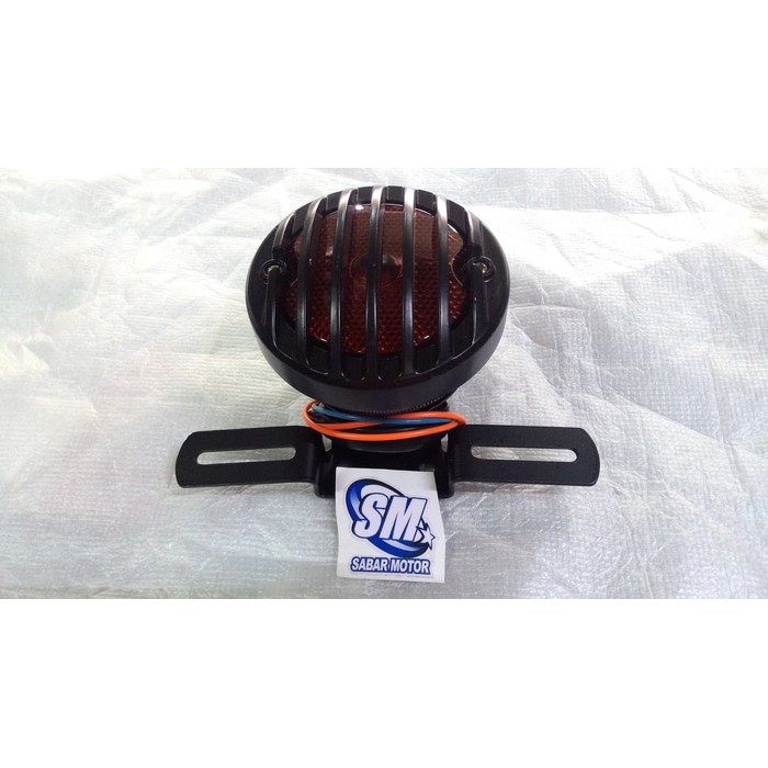 Stop Lamp Classic/lampu rem grill + plat no motor classic FULL Metal