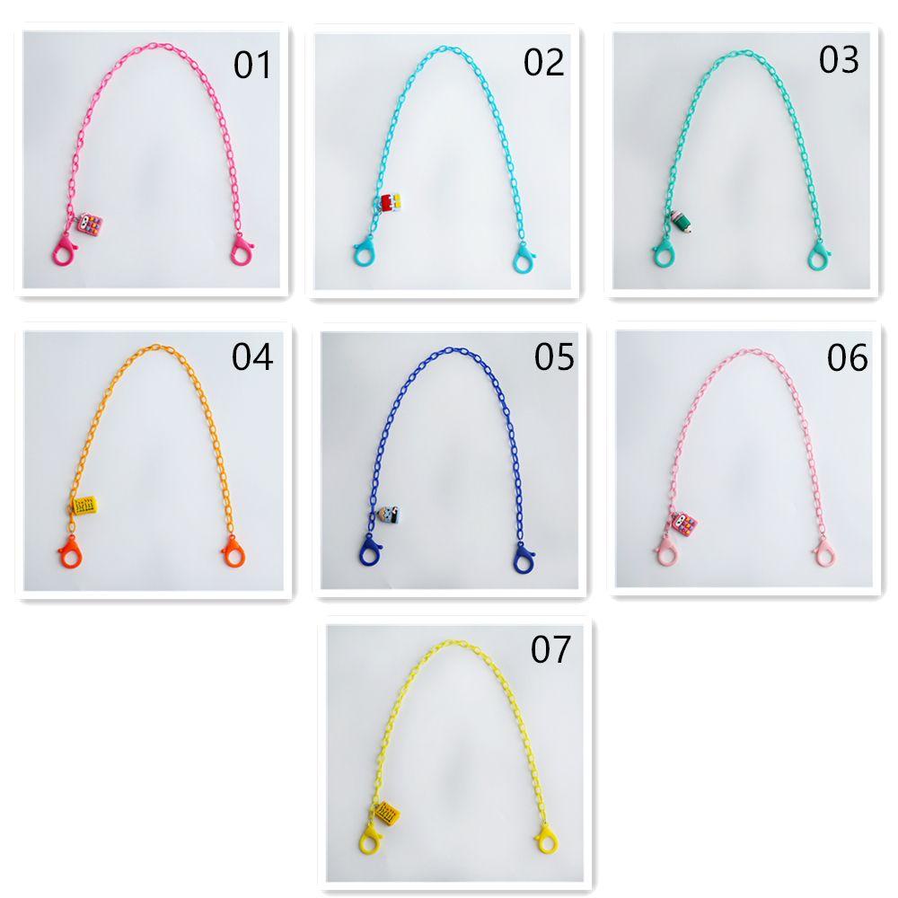 R-flower Face Cover Chain Anti-lost Fashion Lanyard Rantai Akrilik Kartun Alat Tulis Rantai Kacamata