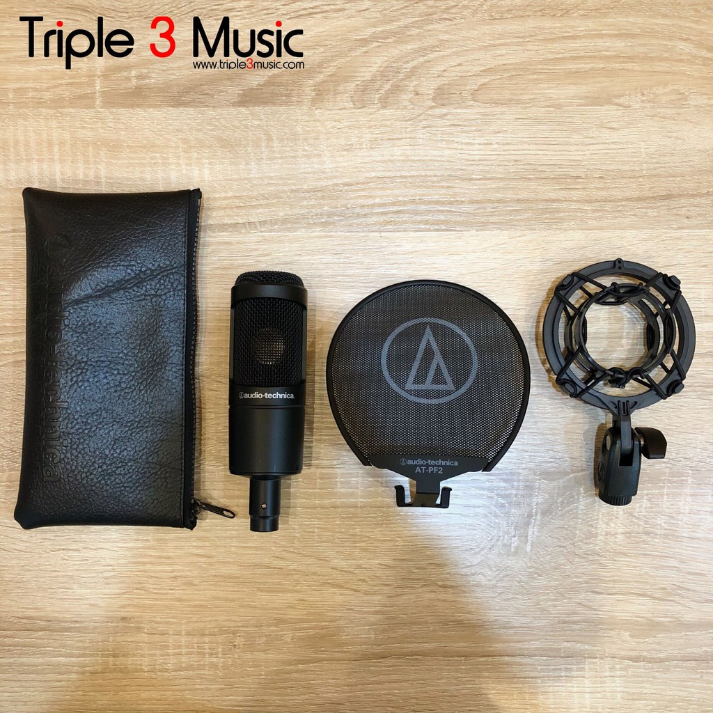 AUDIO TECHNICA AT2035 With AT PF2 POP FILTER ORIGINAL