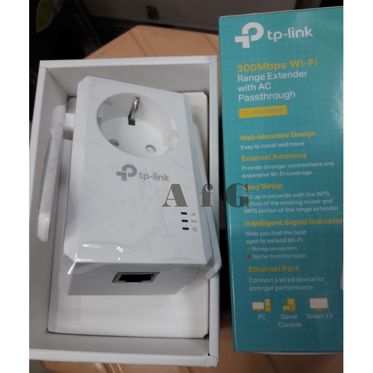 TP-Link TL-WA860RE 300Mbps WiFi Range Extender dengan AC Passthrough