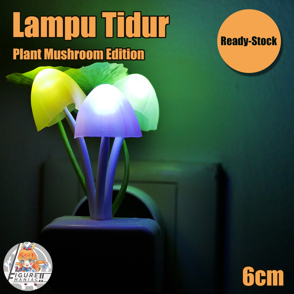 Lampu Tidur LED Model Mushroom Plant Lampu Tanaman Kualitas Premium Harga Murah