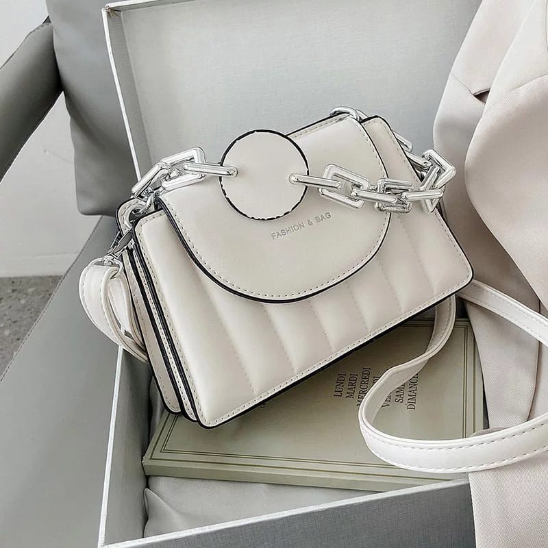 T6494 L5619 Tas Selempang Wanita Import Tas Bahu Fashion Tali Rantai Slingbag Batam Plisket Kekinian