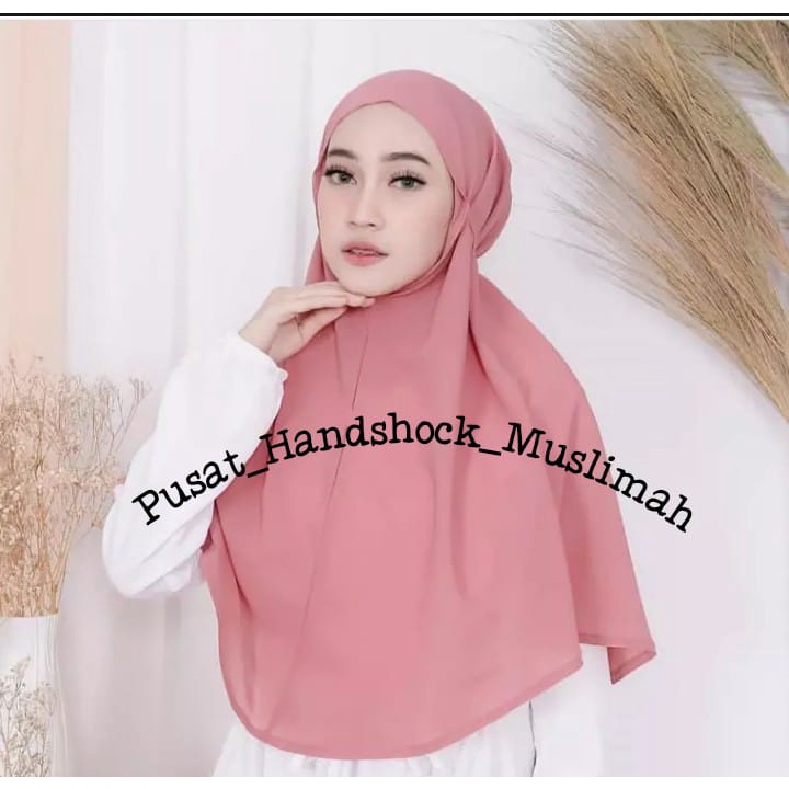 ( BERGO JERSEY TALI )Maryam Bergo Instan - Hijab Muslim - Jilbab Muslim - Kerudung Instan - Tas_Bandung