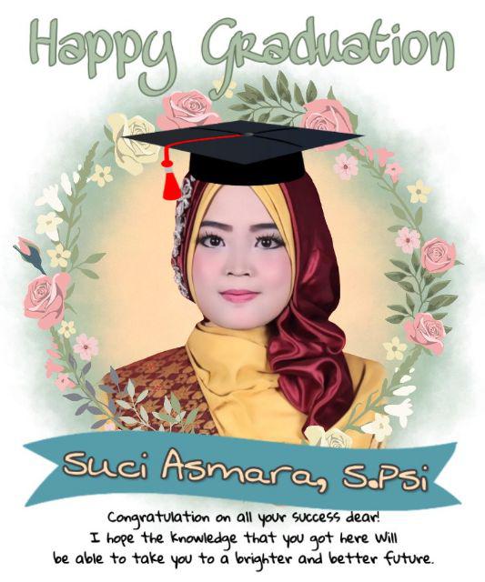 Desain Ilustrasi Foto Kado Wisuda Ilustrasi Foto Unik Murah