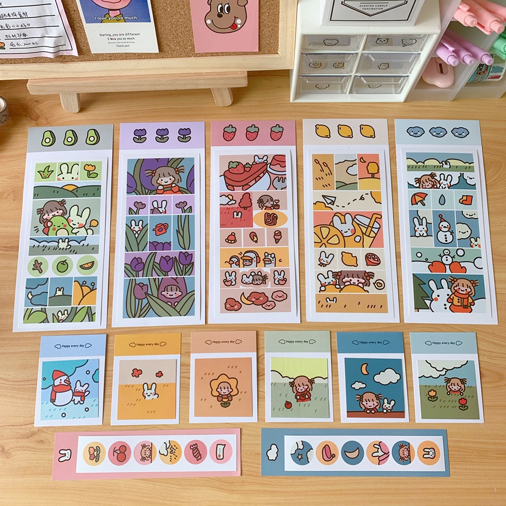 1 Lembar Stiker Kertas Motif Kartun Permen Lucu Untuk 1 Lembar Stiker Kertas Motif Kartun Permen Lucu Untuk