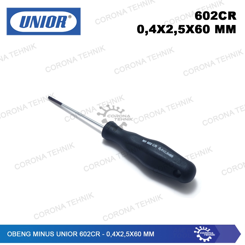 UNIOR 602CR - Sale - Obeng Minus - 0,4x2,5x60 mm