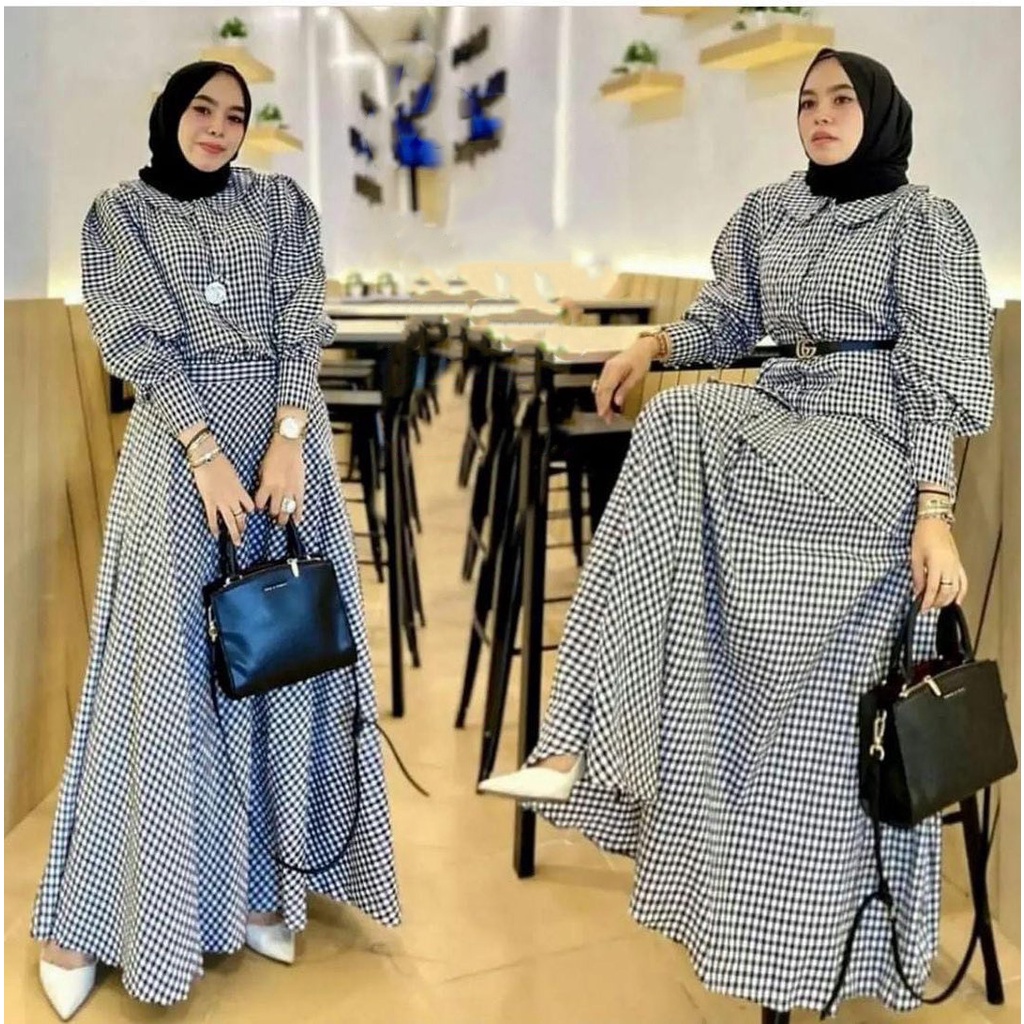 Jenar Set 2in1 Muslim Premium Atasan + Rok Pisahan All Size Fit L Fashion Baju Setelan Wanita Katun 
