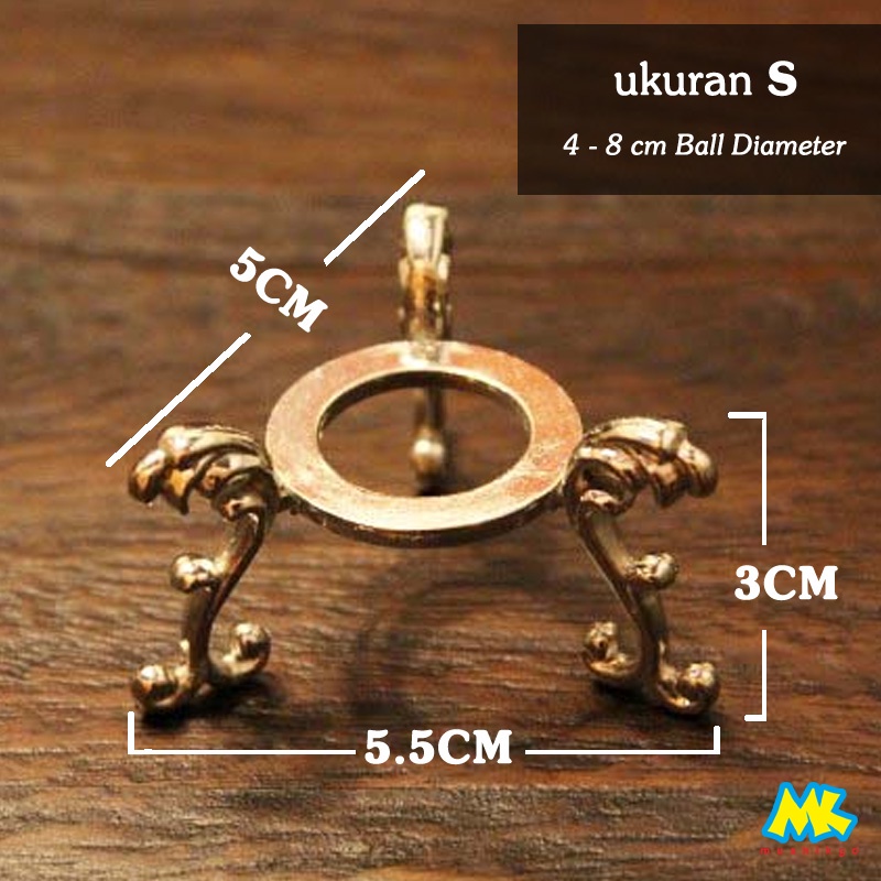 Crystal Ball Stand / Dudukan Bola Kristal / Batu Pajangan