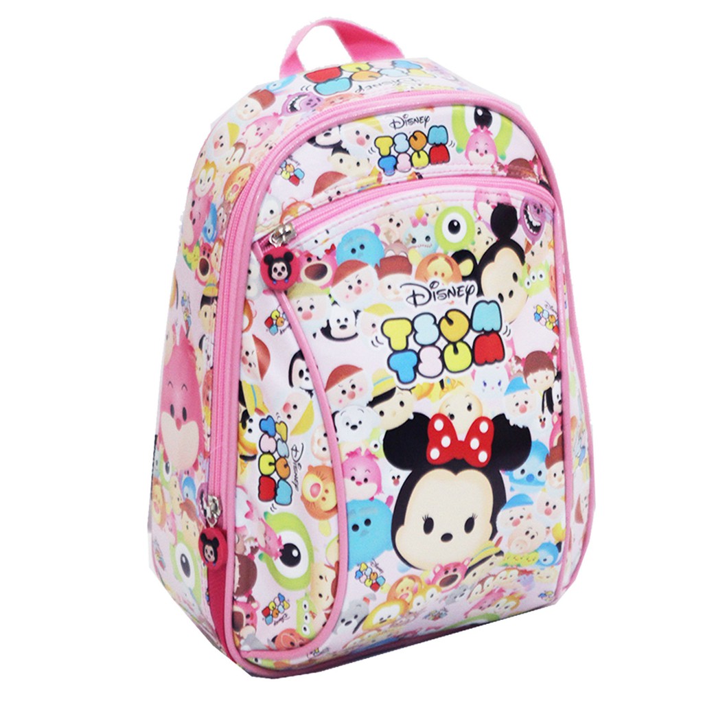 Tas Ransel Sekolah Anak PG tikus mouse pink t svm Ful Motif  LB - Pink