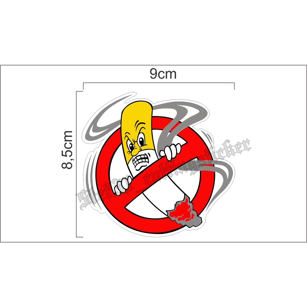 

sticker printing dilarang merokok