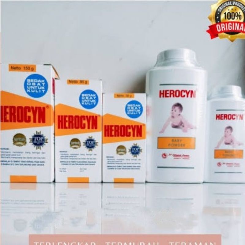 HEROCYN BEDAK 85GR,150GR/HEROCYN BABY POWDER 100GR,200GR