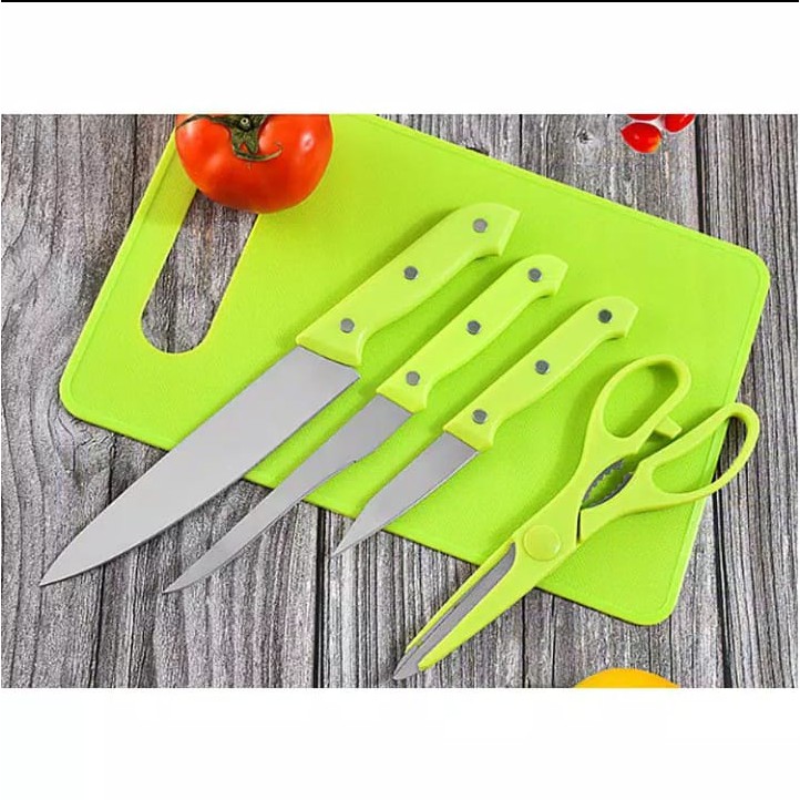 Talenan pisau gunting dapur Set