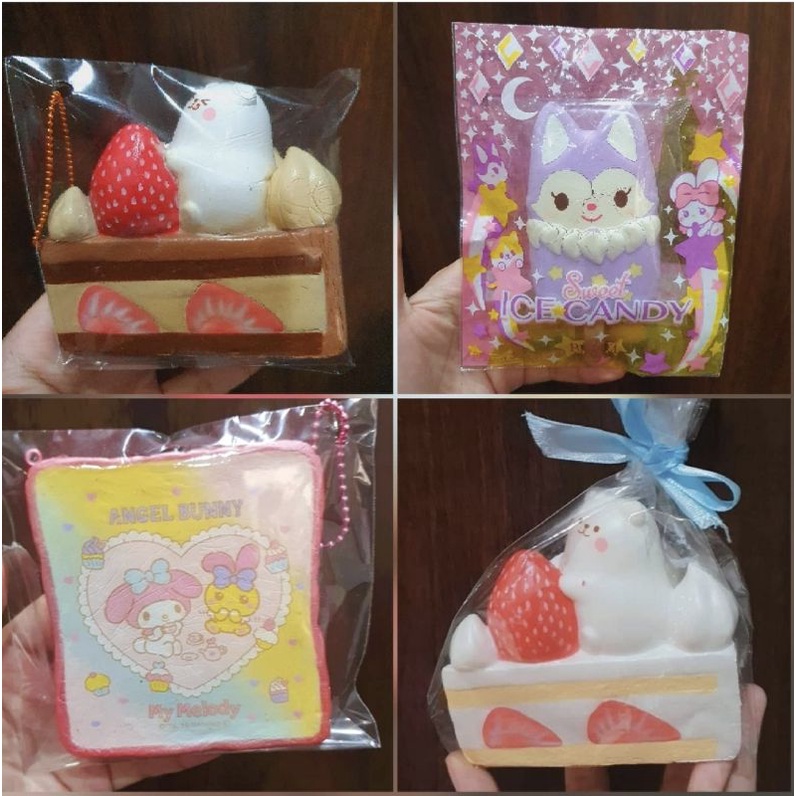 Squishy Ibloom Marmo Shortscakes choco white toast sanrio melody ibloom squishy popsicle foxy murah