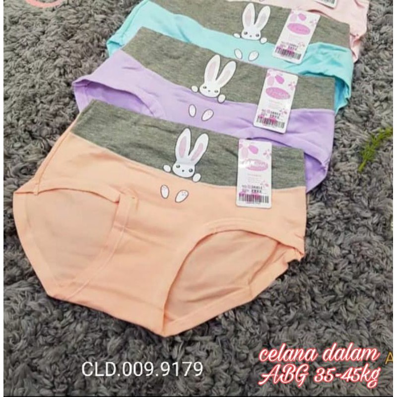 6pcs celana dalam remaja wanita  halus bergambar